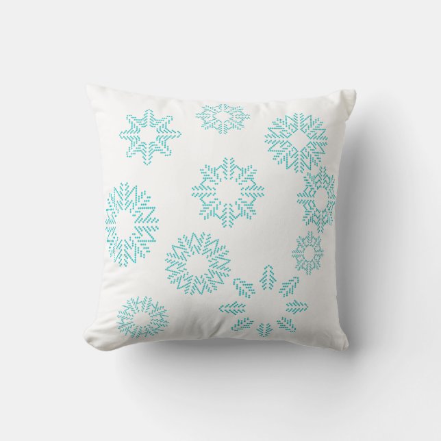 Snowflakes Pillow (Front)