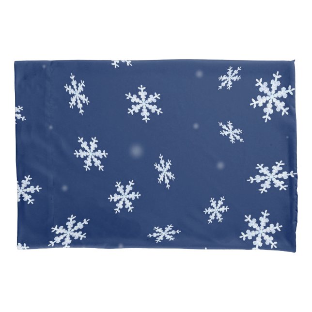 Snowflakes Pillow Case (Front)
