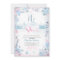 Snowflakes PInk Blue Gender Reveal Invite