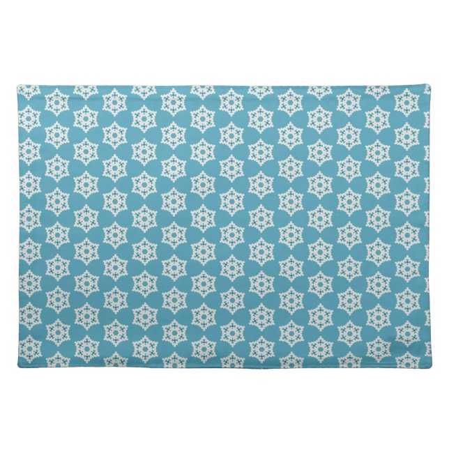 Snowflakes pp1 cloth placemat (Front)