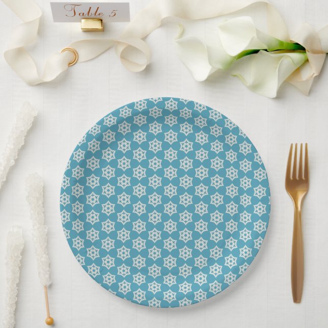 Snowflakes pp1 paper plates (Wedding)