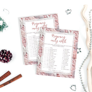 Snowflakes Pregnancy Candy Bar   Baby Shower Game 