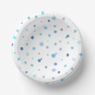 Snowflakes printed Paper Bowl