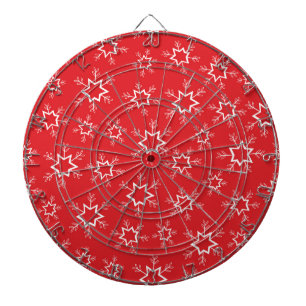 Snowflakes, Red and White Snowflakes, Snow Dart Board