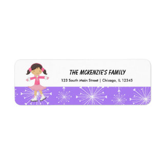 Snowflakes Return Address Label