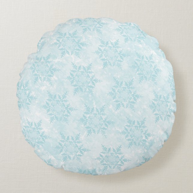 SnOwFlAkEs Round Pillow (Front)