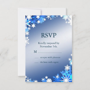 Snowflakes RSVP 2 Card