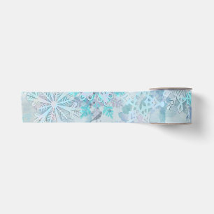Snowflakes satin ribbon