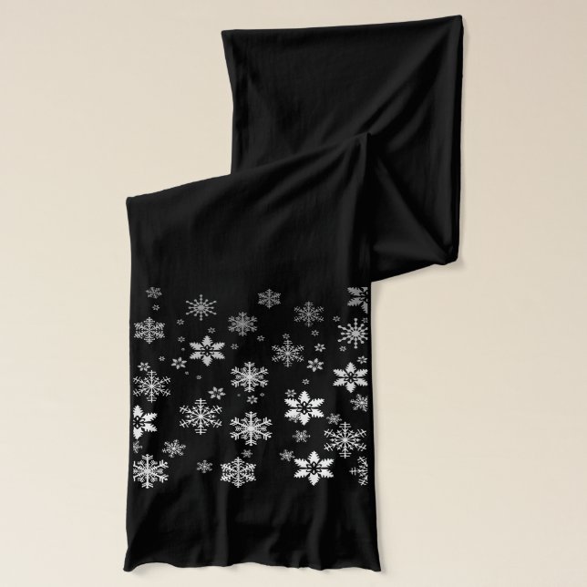 Snowflakes Seasonal Scarf (Left)