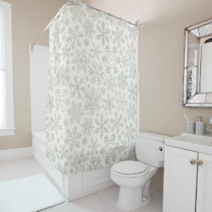 Snowflakes Shower Curtain