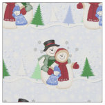 Snowflakes Snow Family Fabric ver2