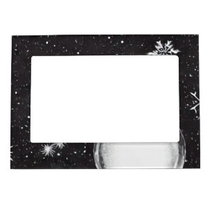 Snowflakes & Snow Globe Magnetic Frame