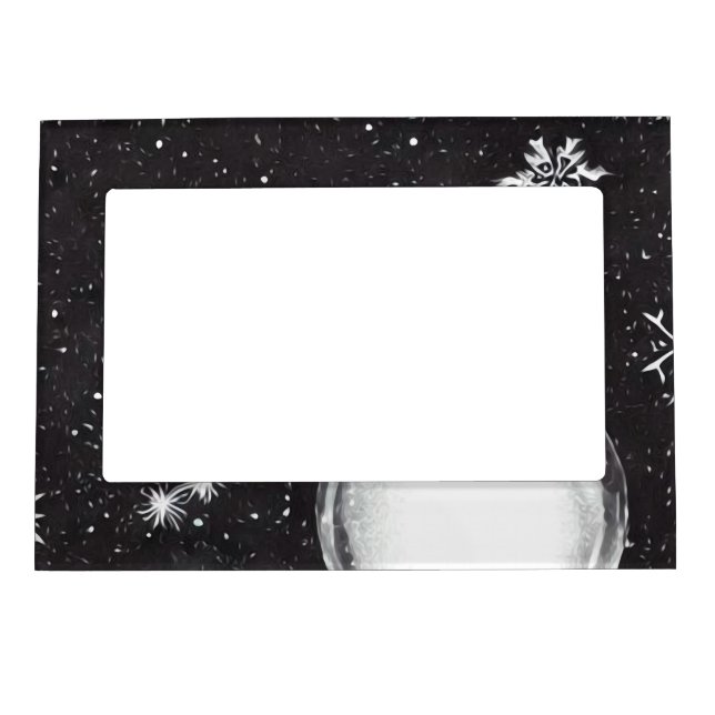 Snowflakes & Snow Globe Magnetic Frame (Front)