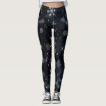 Snowflakes Snow Leggings