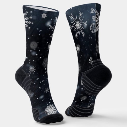 snowflakes snow snowfall snowing socks