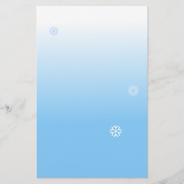 Snowflakes Stationery (Front)