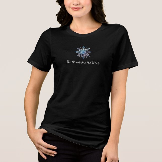 Snowflakes T-Shirt for Woman | Winter Shirt Style (Front)