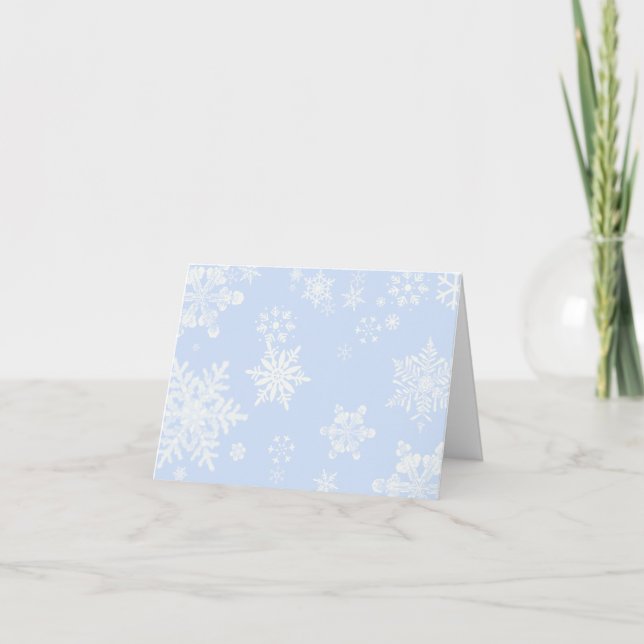 Snowflakes Thank You Card (Front)