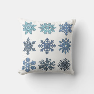 Snowflakes Throw Pillow