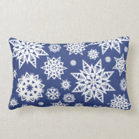 Snowflakes Throw Pillow