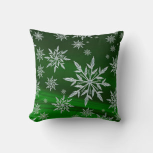 Snowflakes Throw Pillow