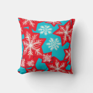 Snowflakes Throw Pillow