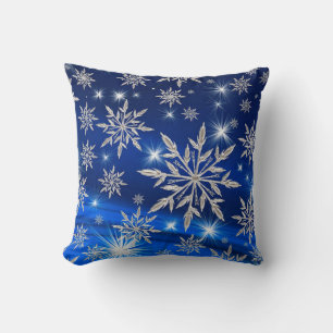 Snowflakes Throw Pillow