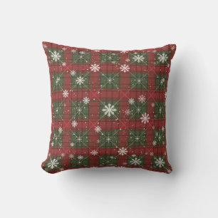 Snowflakes Throw Pillow
