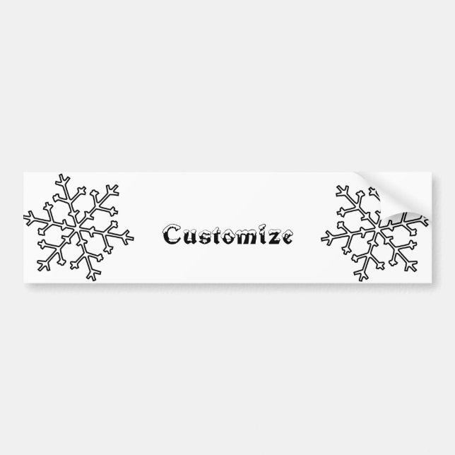 Snowflakes Thunder_Cove Bumper Sticker (Front)