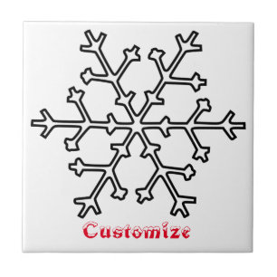 Snowflakes Thunder_Cove Ceramic Tile