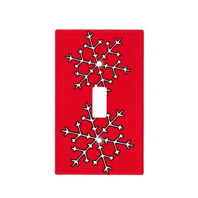 Snowflakes Thunder_Cove Light Switch Cover (Front)