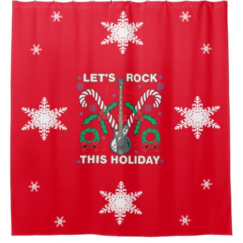 Snowflakes Ugly Sweater Lets Rock