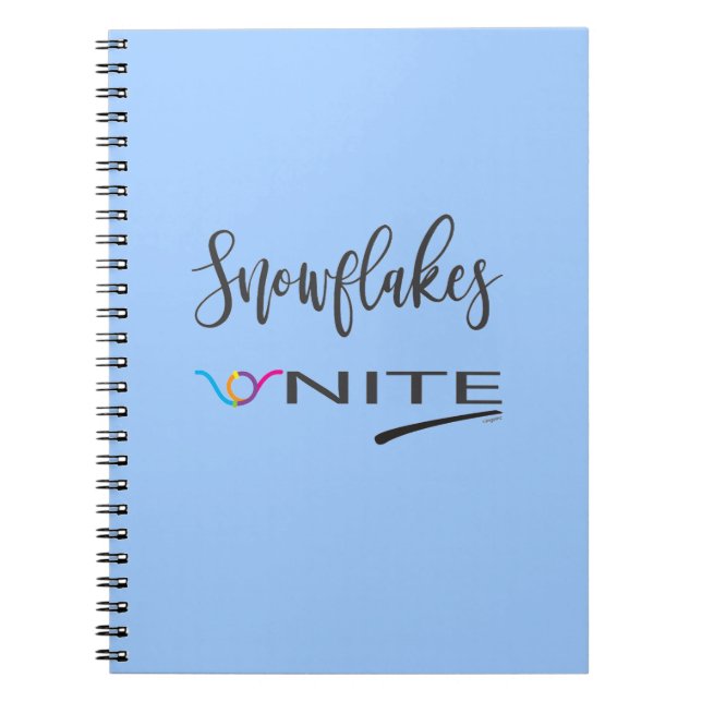 Snowflakes-Unite! Political Liberal Resist Notebook (Front)