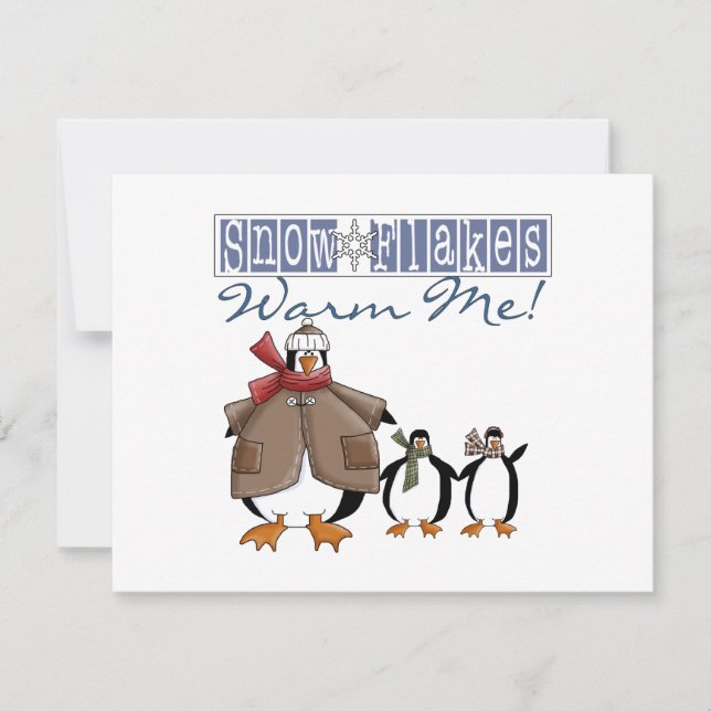 Snowflakes Warm Me Holiday Tshirts and Gifts (Front)