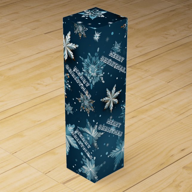 Snowflakes Wine Gift Box (Front)
