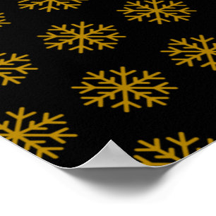 Snowflakes Winter Christmas Holiday Xmas December Poster