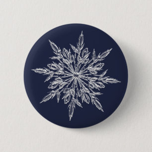 Snowflakes: winter is coming button