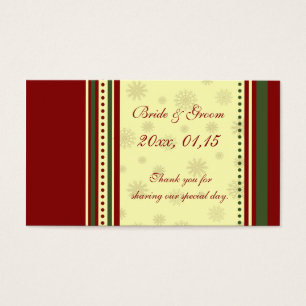 Snowflakes Winter Wedding Favor Tags