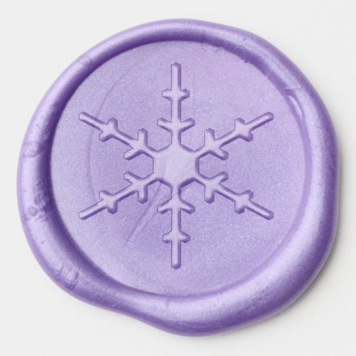 Snowflakes Winter Wedding Wax Seal Sticker