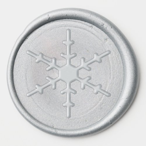 Snowflakes Winter Wedding Wax Seal Sticker