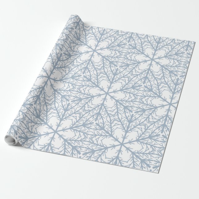 Snowflakes Wrapping Paper (Unrolled)