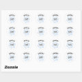 Snowflaky Funny Snow Flake Pun Classic Round Sticker | Zazzle