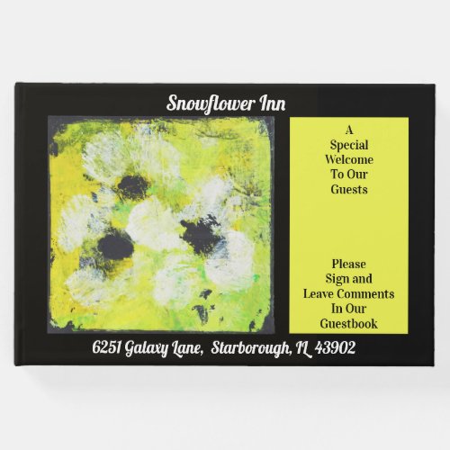 Snowflower Vacation Rental Guest Book