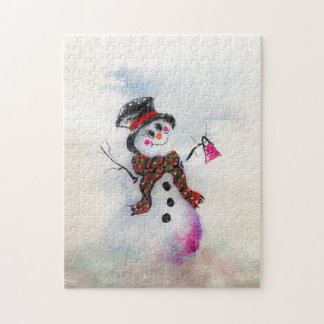 Snowgal with bling purse puzzle