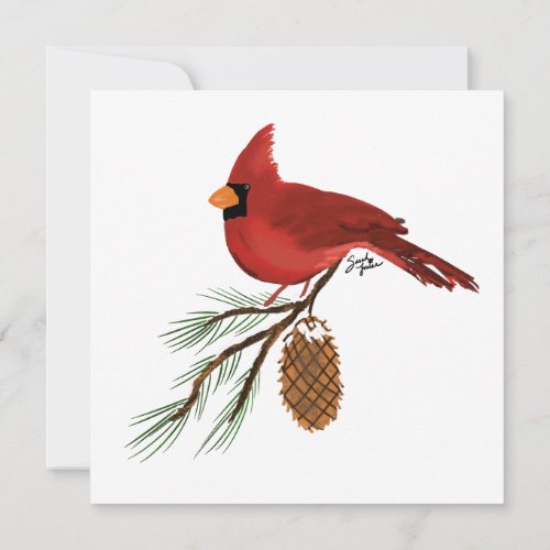 Snowglobe Cardinal Stationary