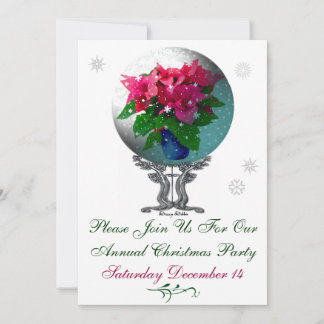 Snowglobe Christmas Party Invitation