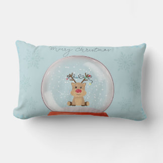 Snowglobe Wonderland Throw Pillow