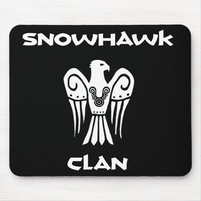 Snowhawk Clan mousepad! Mouse Pad (Front)