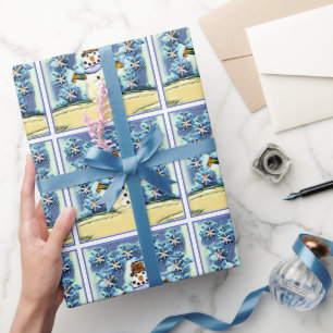 Snowie Snowman Wrapping Paper