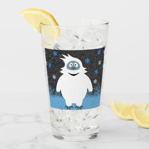 Snowie the abominable snowman glass